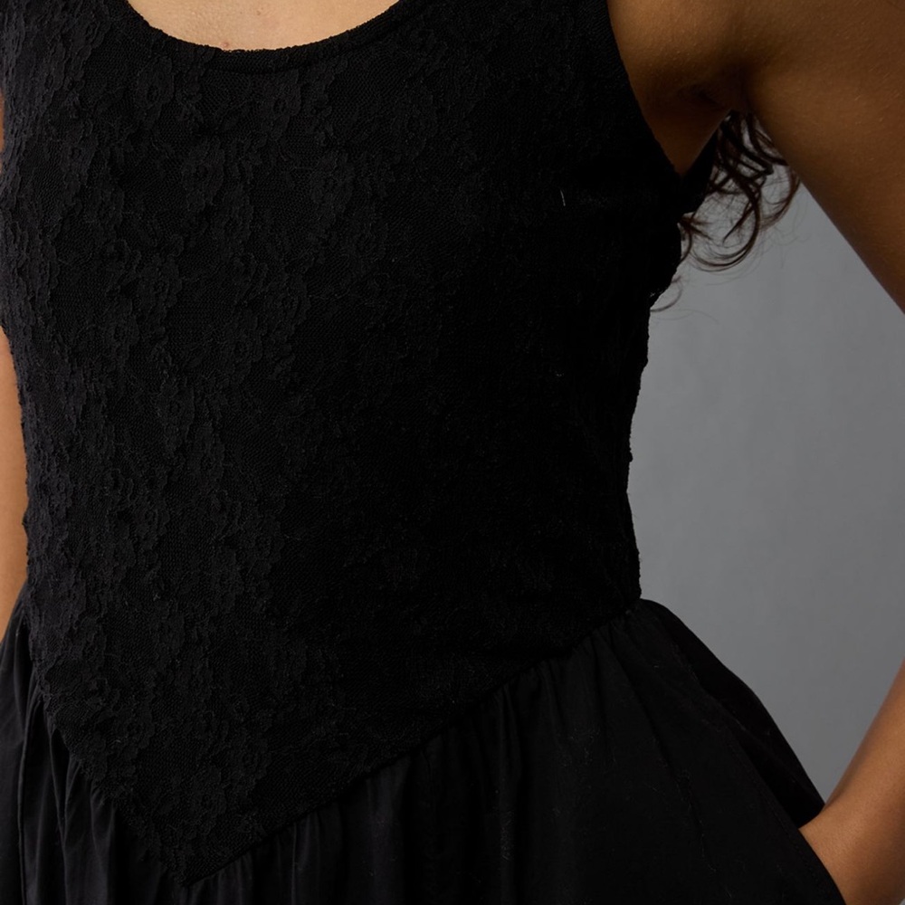 AE Black Lace Bodice Dress
